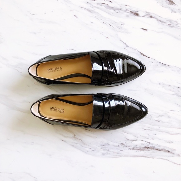 MICHAEL Michael Kors Shoes - Michael Kors Connor Patent Leather Penny Loafer